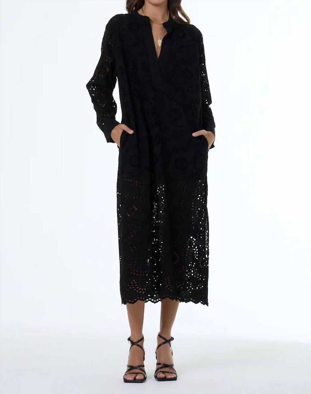 NEW YOUNG FABULOUS & BROKE olinda dress in black